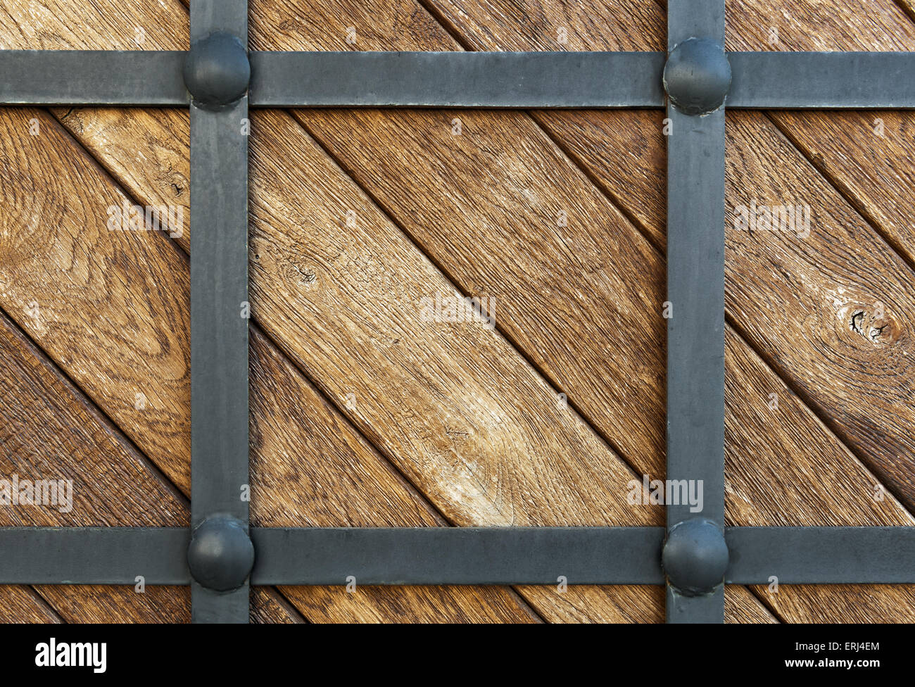 wood clad iron background Stock Photo Alamy