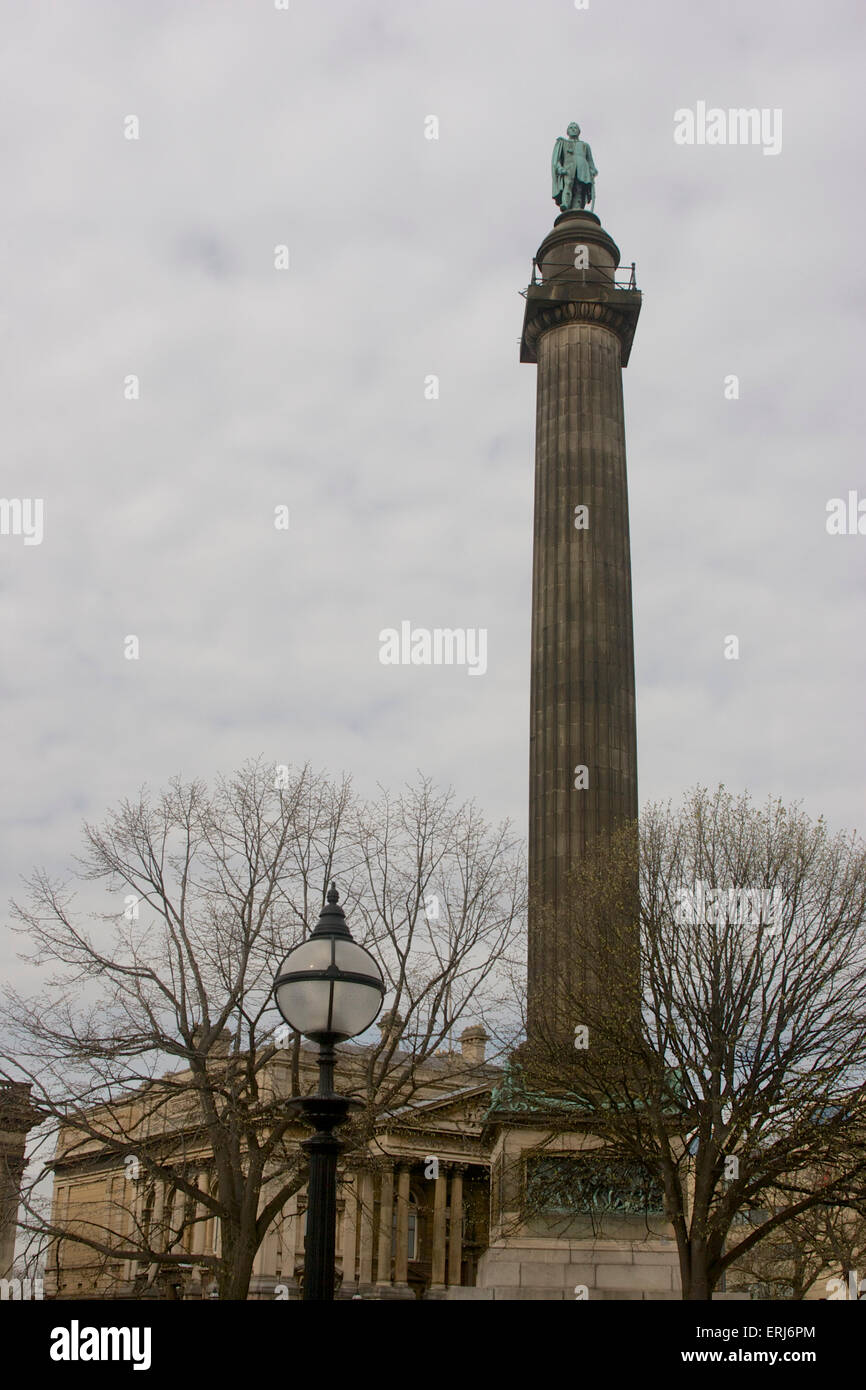 Wellington's Column, or the Waterloo Memorial in Liverpool Stock Photo
