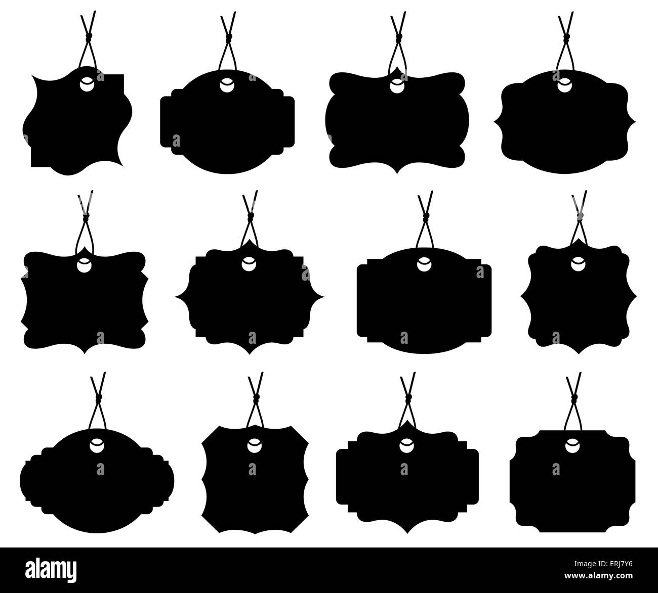 Set of different price tags Stock Photo Alamy