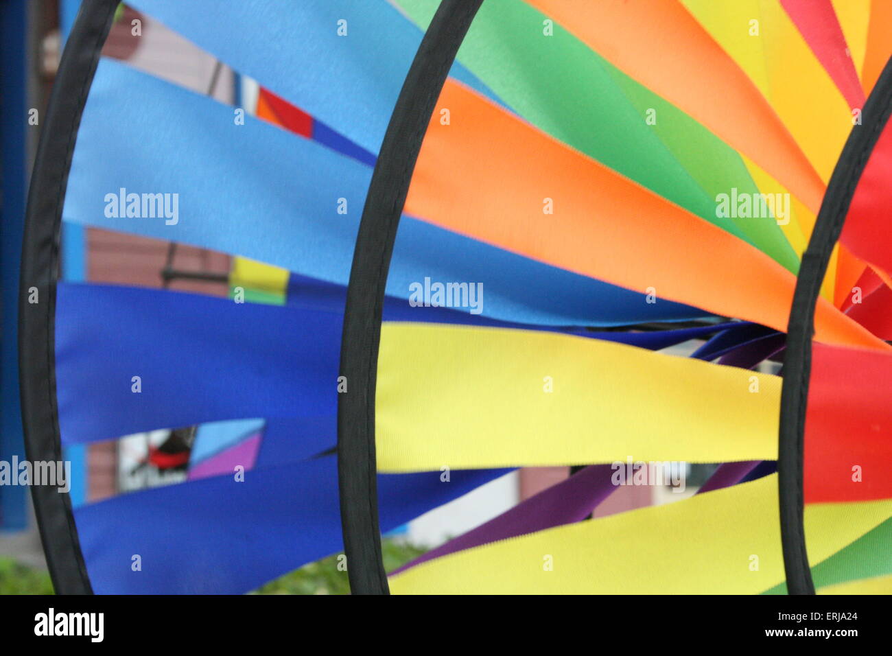 Garden Wind Kite Stock Photo Alamy