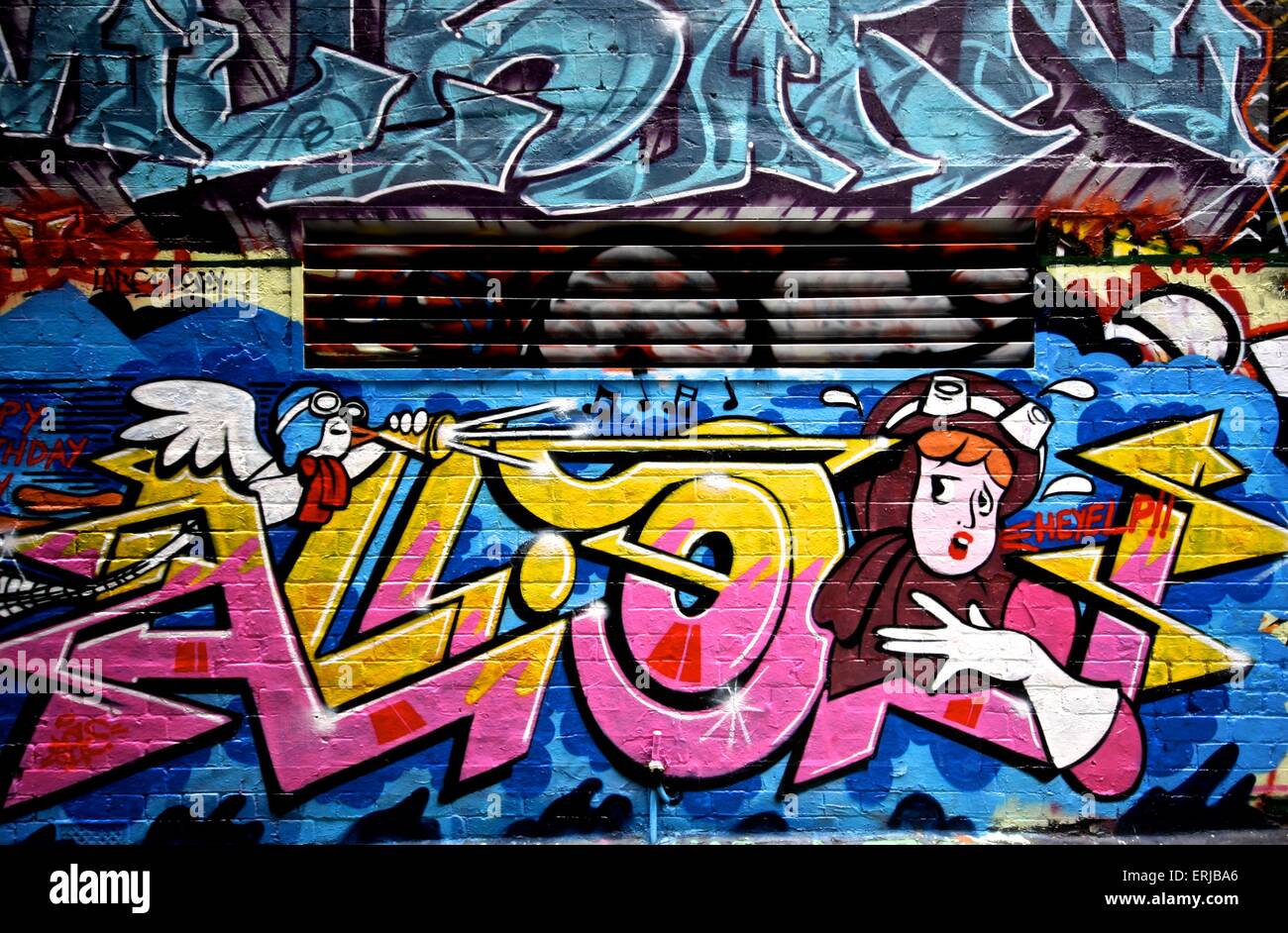 Graffiti lanes, Melbourne Australia Stock Photo Alamy