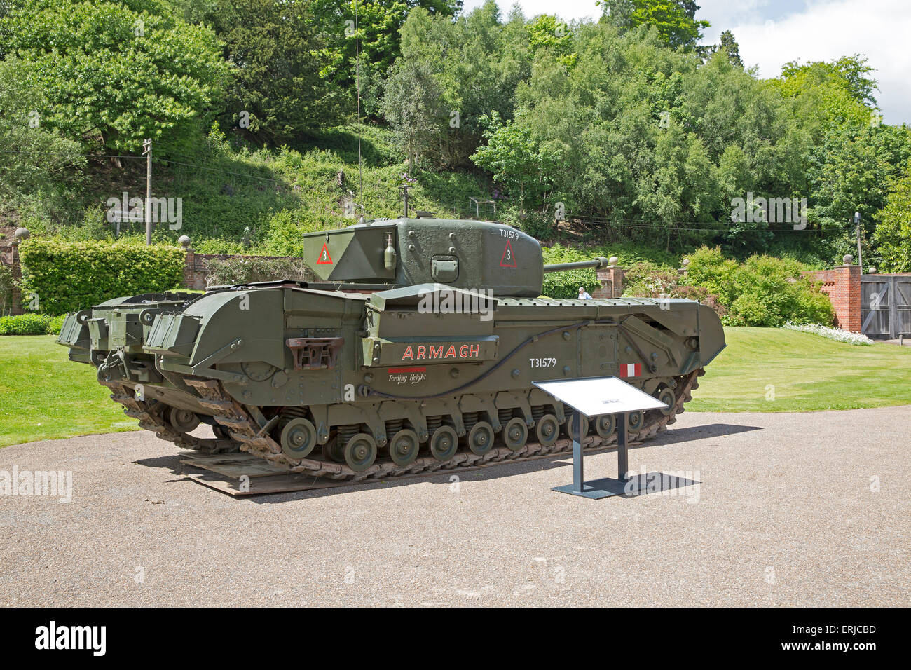 Westerham,3rd June 2015,World War two tank at Chartwell, family home of