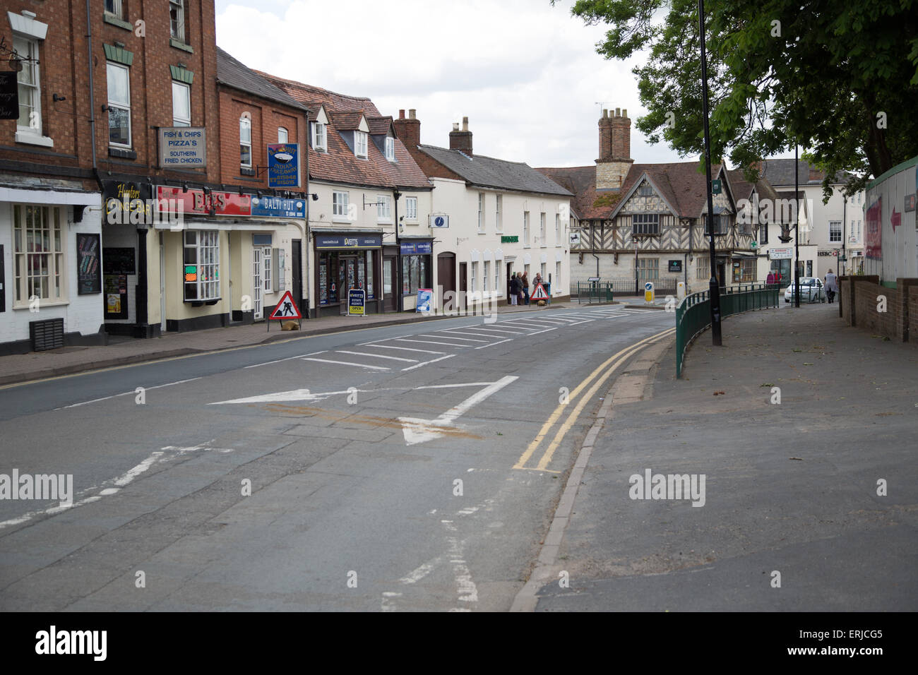 Southam town centre in Warwickshire England Stock Photo