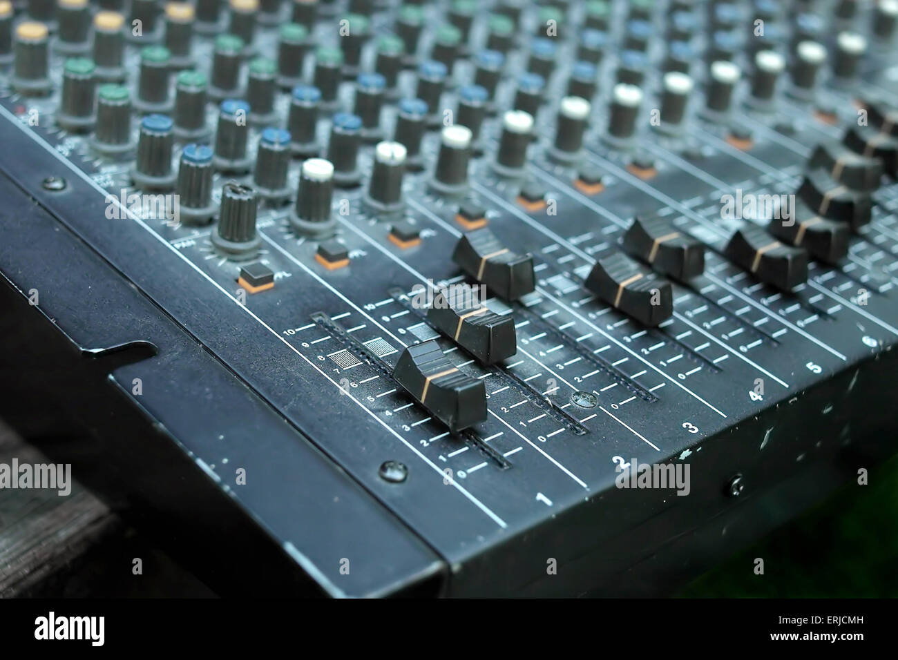Analogue mixing console Stock Photo Alamy