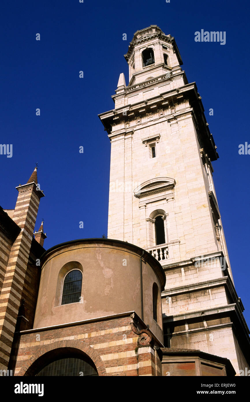 Italy, Veneto, Verona, duomo, bell tower Stock Photo