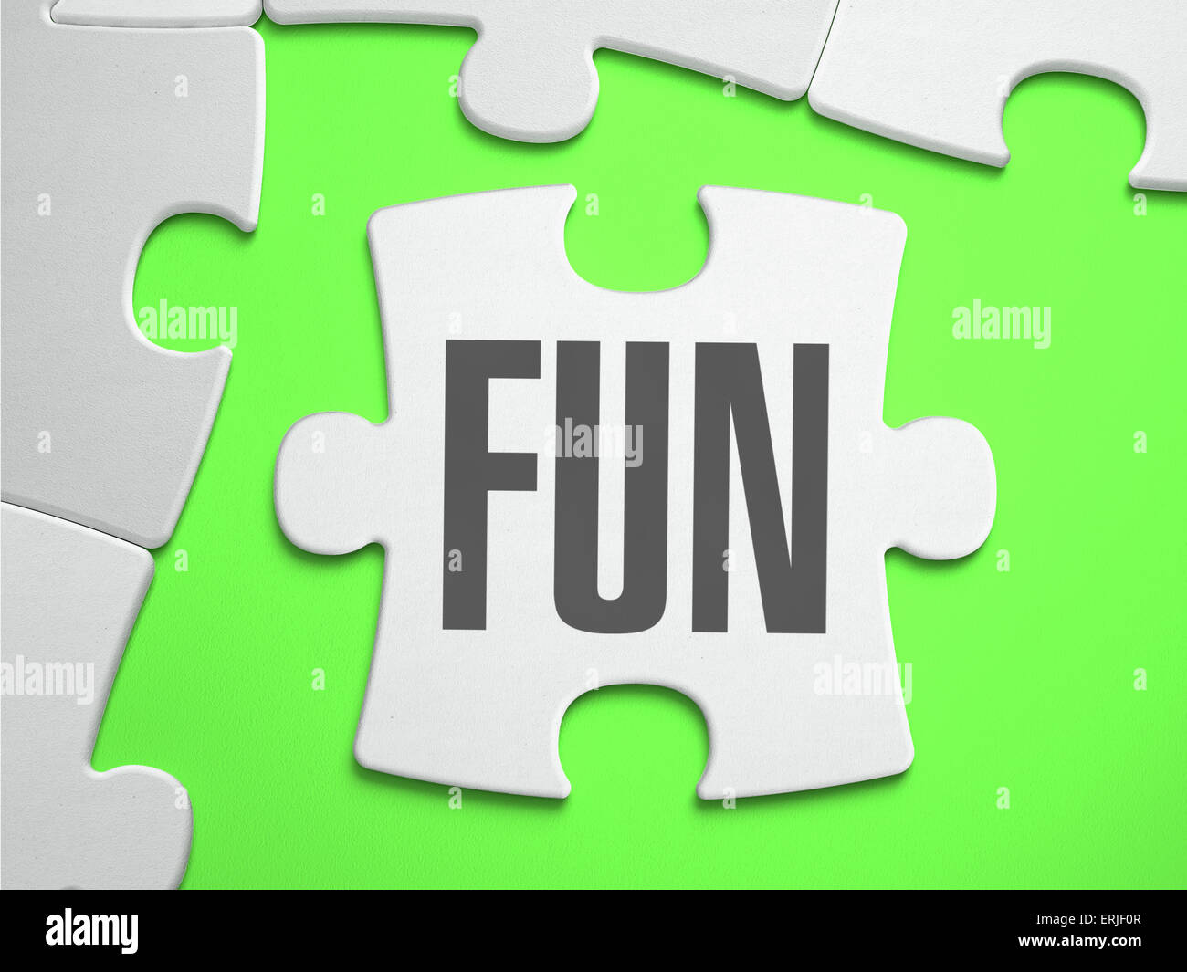 Fun - Jigsaw Puzzle with Missing Pieces. Stock Photo