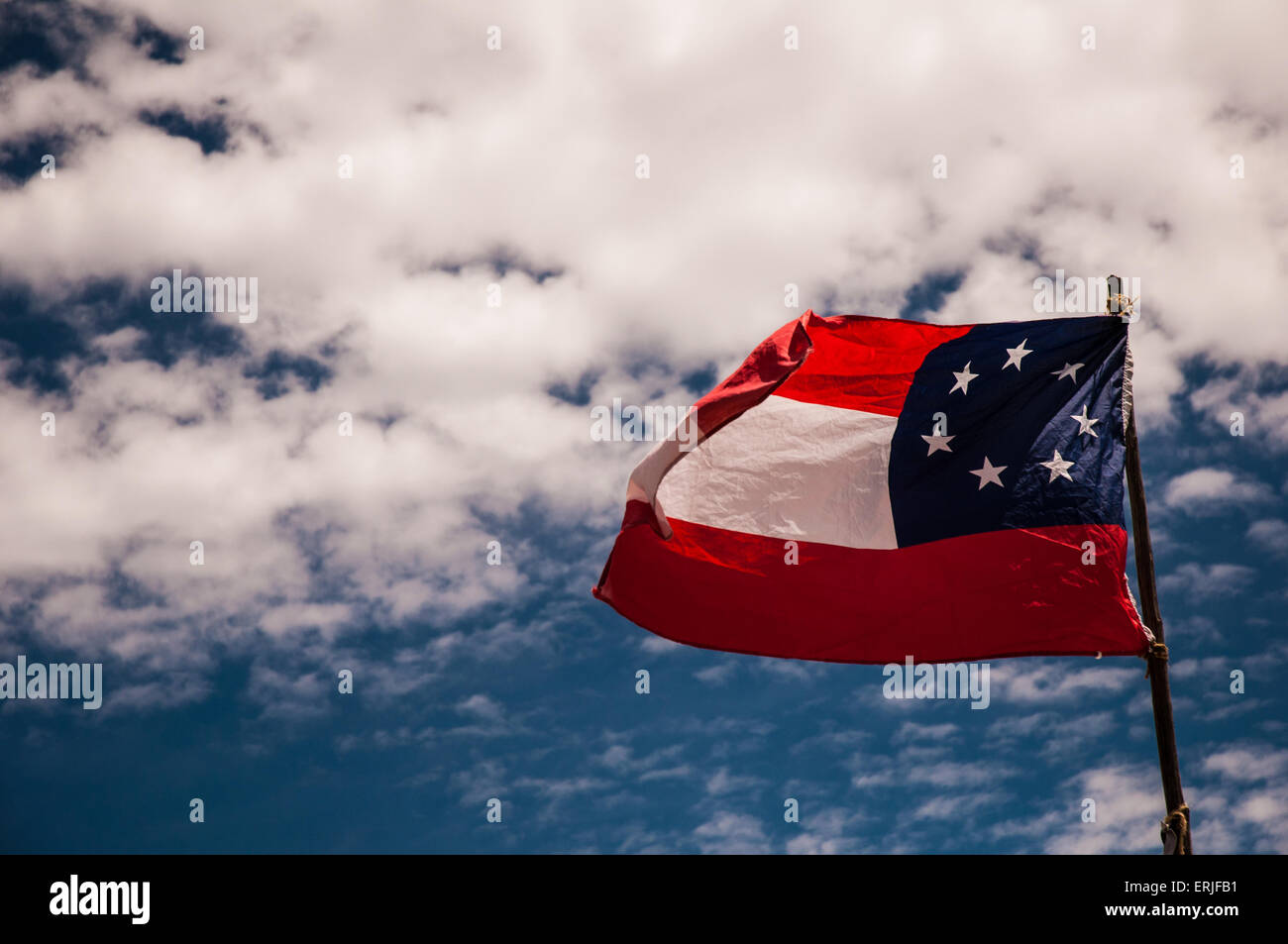 Flag of the Confederate States of America Stock Photo