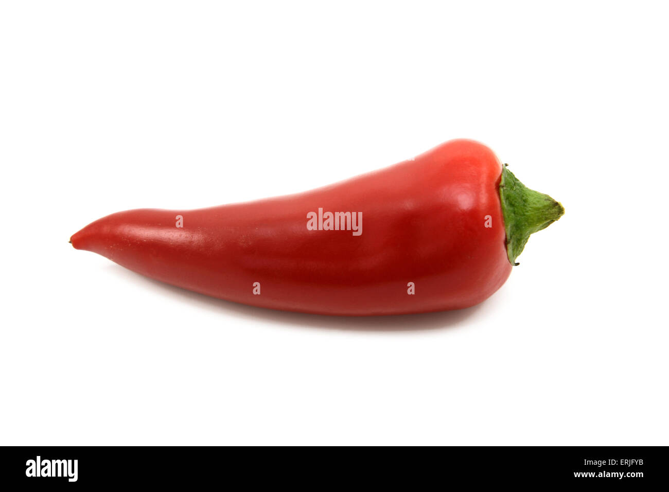 Small hot red chili, isolated on a white background Stock Photo
