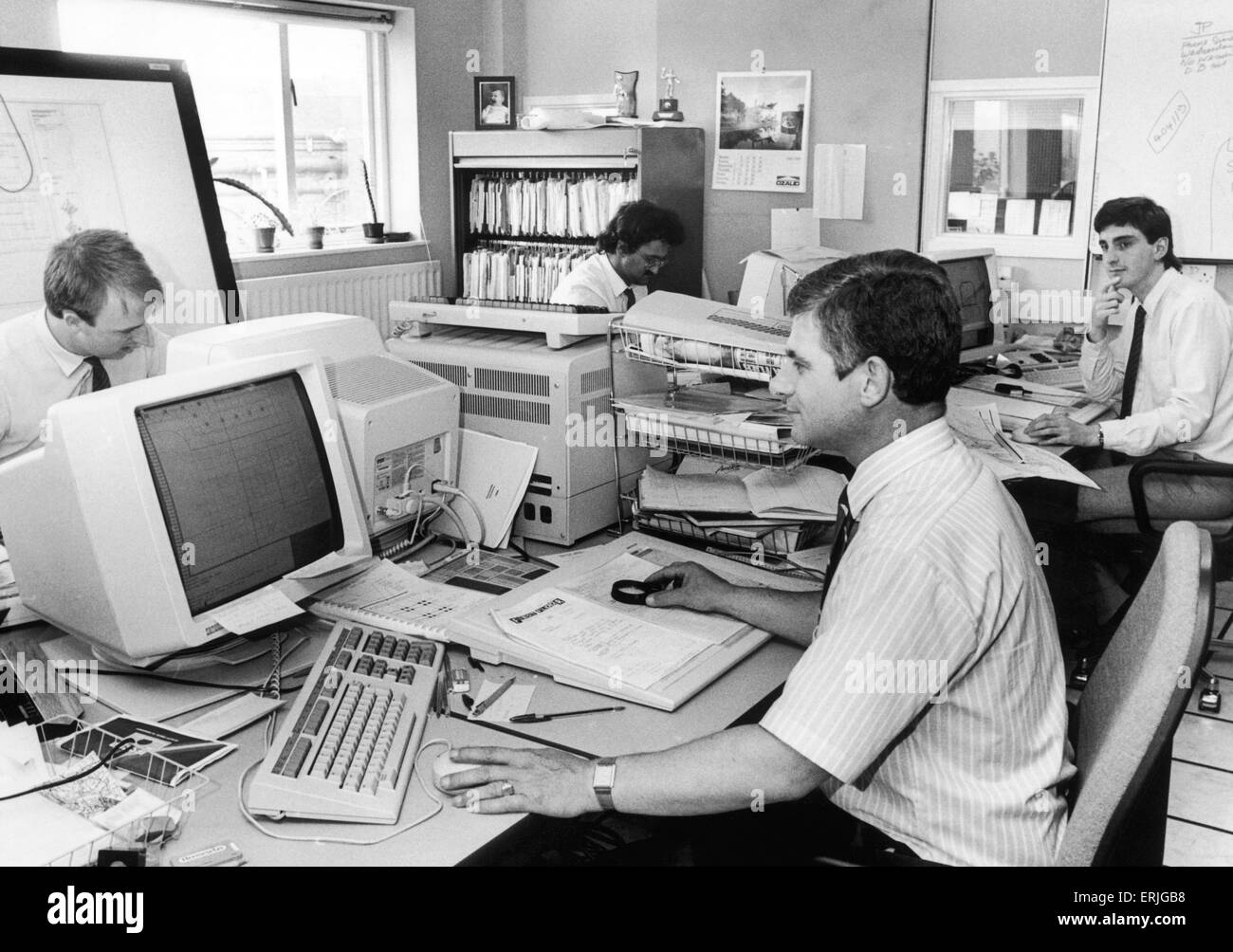 Courtaulds design department, where the introduction of modern computer