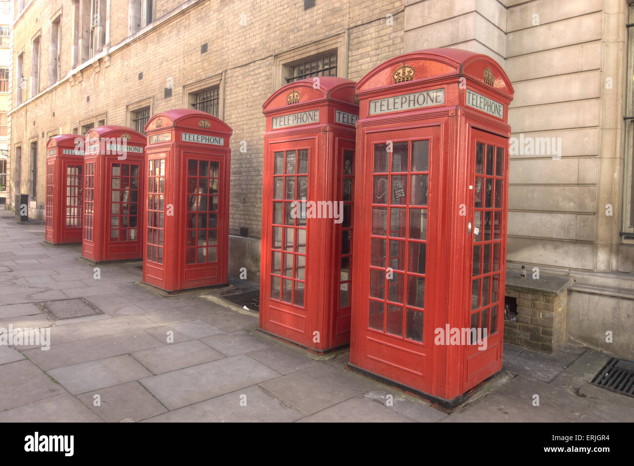 Red Telephone Boxes London Stock Photo