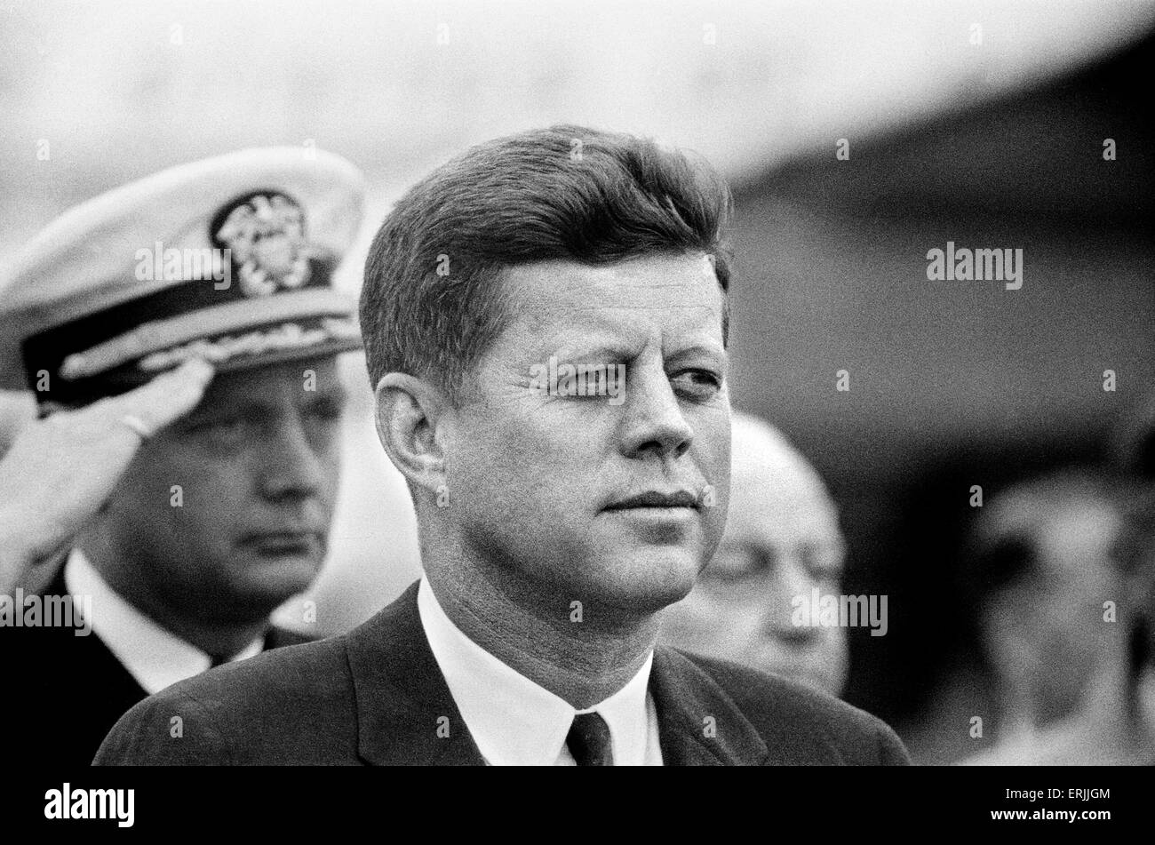 The visit of American President John F Kennedy to Vienna, Austria for talks with Soviet Premier Nikita Khrushchev.  3rd June 1961. Stock Photo