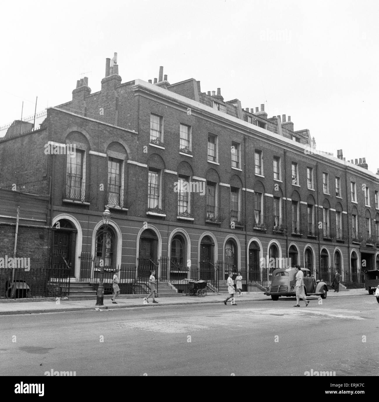 Home of Albert Dimes, 22 River Street, London, 17th August 1955. Albert ...