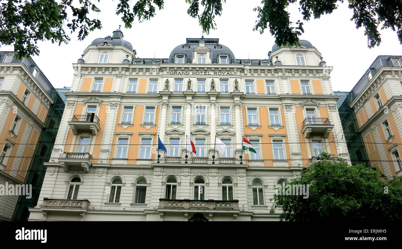 Corinthia Hotel Budapest Hungary Stock Photo