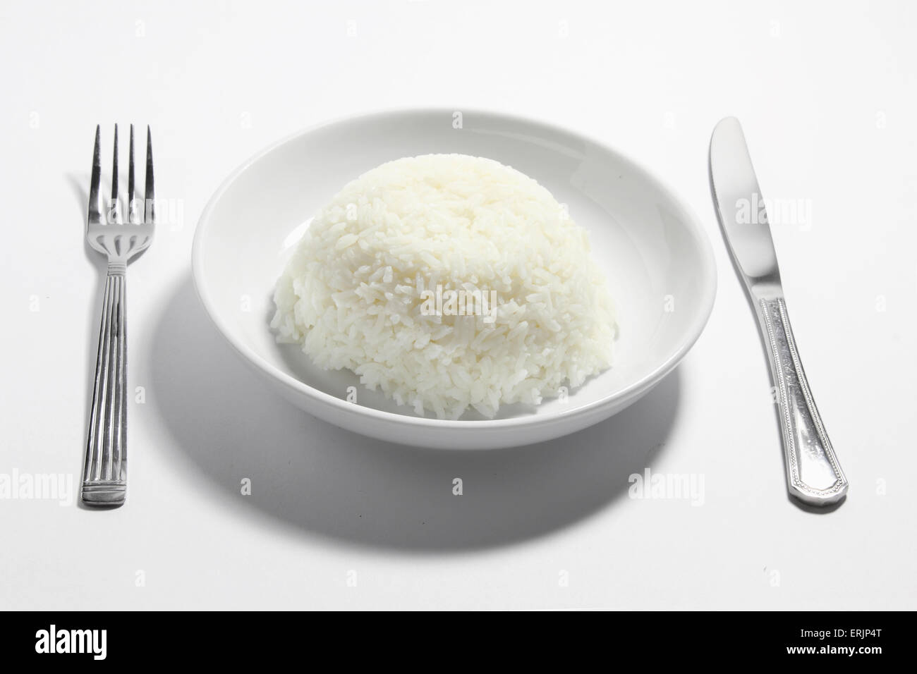 Plate of Rice Stock Photo Alamy