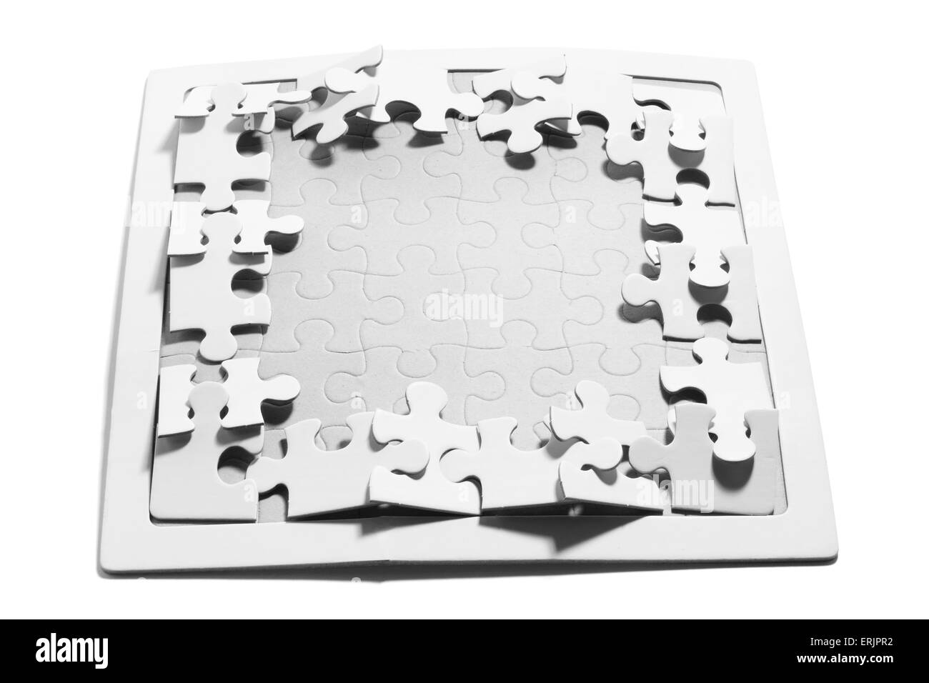 Jigsaw Puzzle Pieces Stock Photo