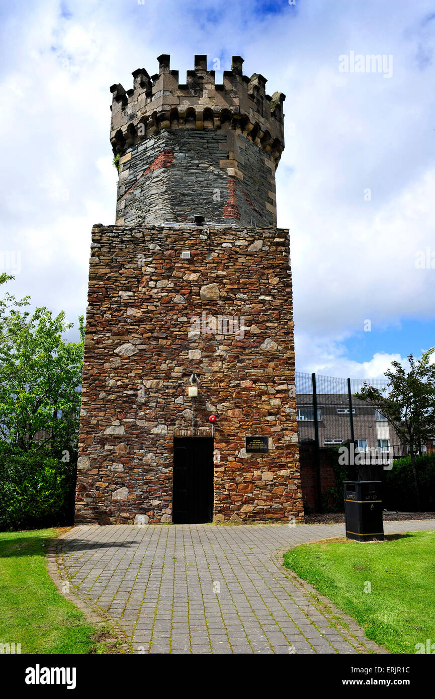 Remains of Derry / Londonderry jail, built in 1791,now a museum in londonderry, Northern Ireland Stock Photo