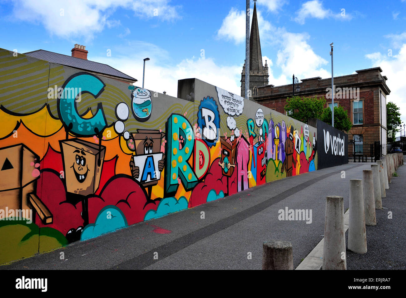 Street art in Derry, Londonderry, Northern Ireland Stock Photo Alamy