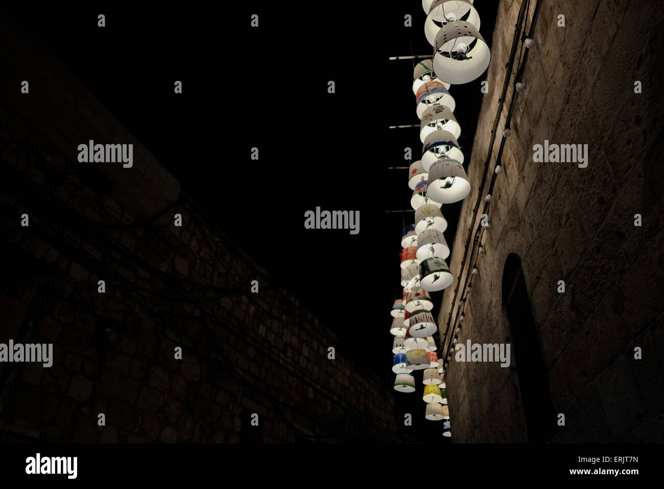 Jerusalem, Israel. 3rd June, 2015. 'Children Drawing Light', lampshades