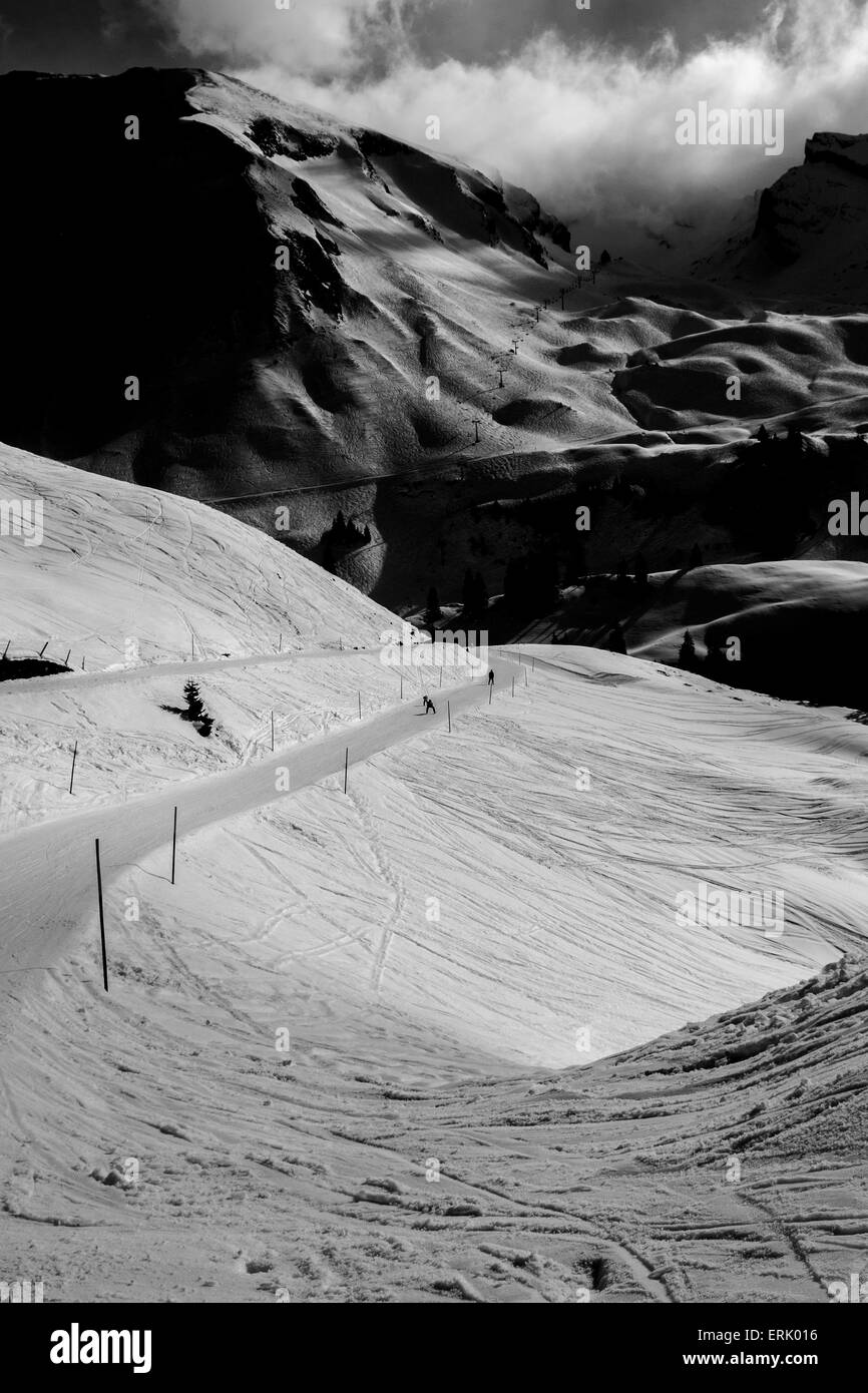 Natural beauty in the swiss alps Black and White Stock Photos & Images ...
