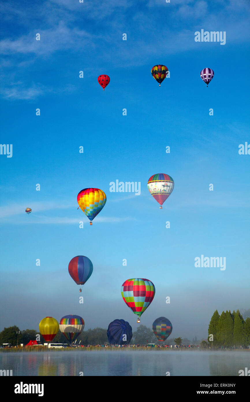 Hot air balloons, Balloons over Waikato Festival, Lake Rotoroa