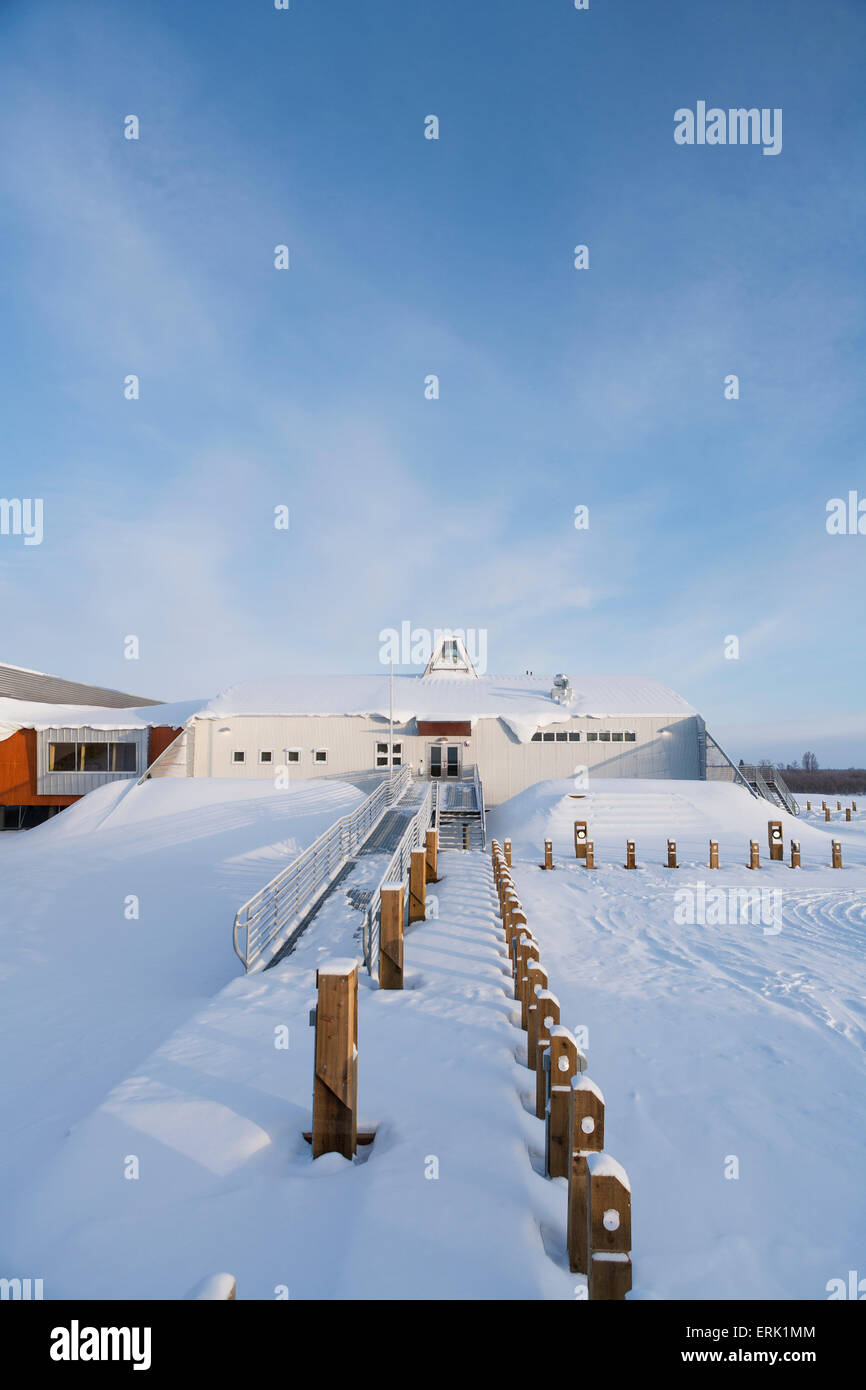 The K12 public school in Akiachak serves as the community center for