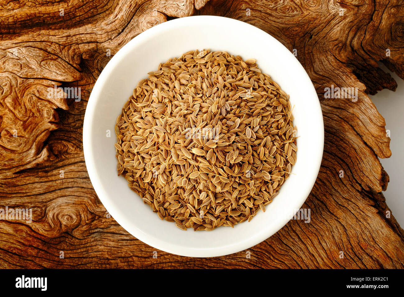 dill seeds in white bowl Stock Photo Alamy