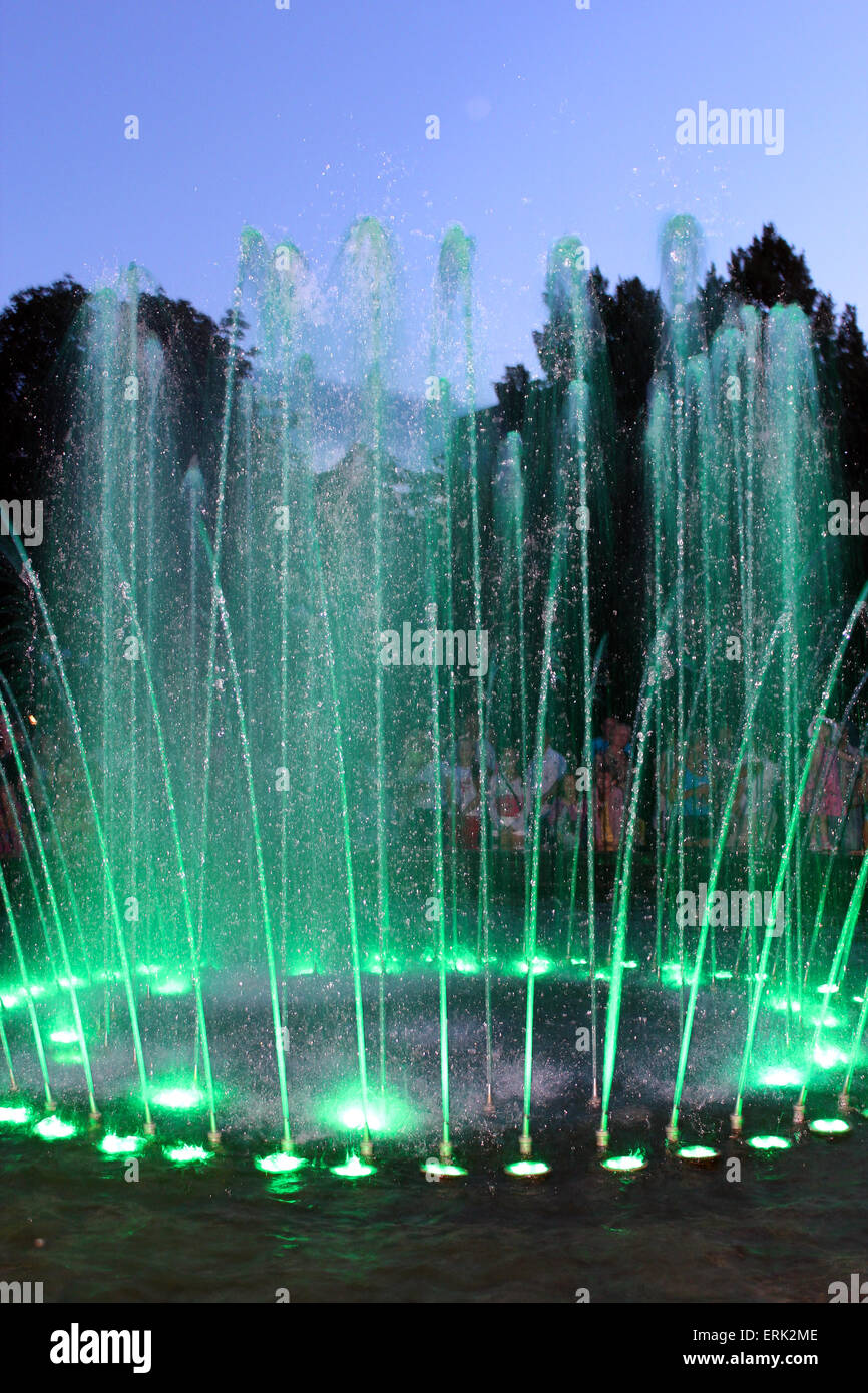 Colored white fountains hires stock photography and images Alamy
