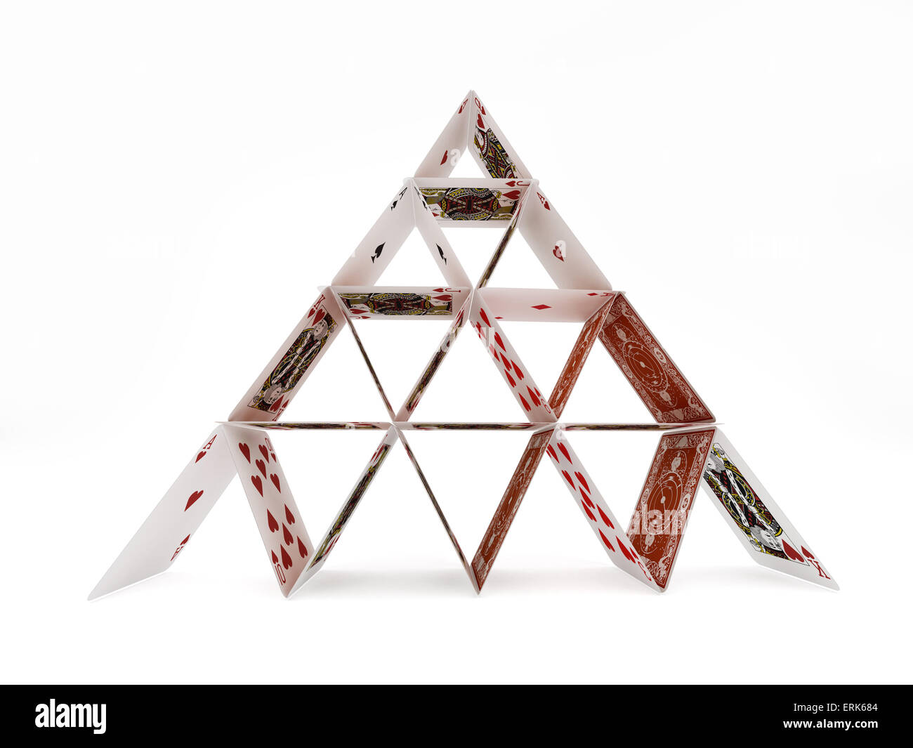 Playing cards bridge isolated on white background Stock Photo Alamy