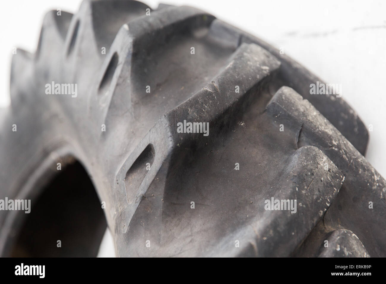 close up of truck wheel tire Stock Photo