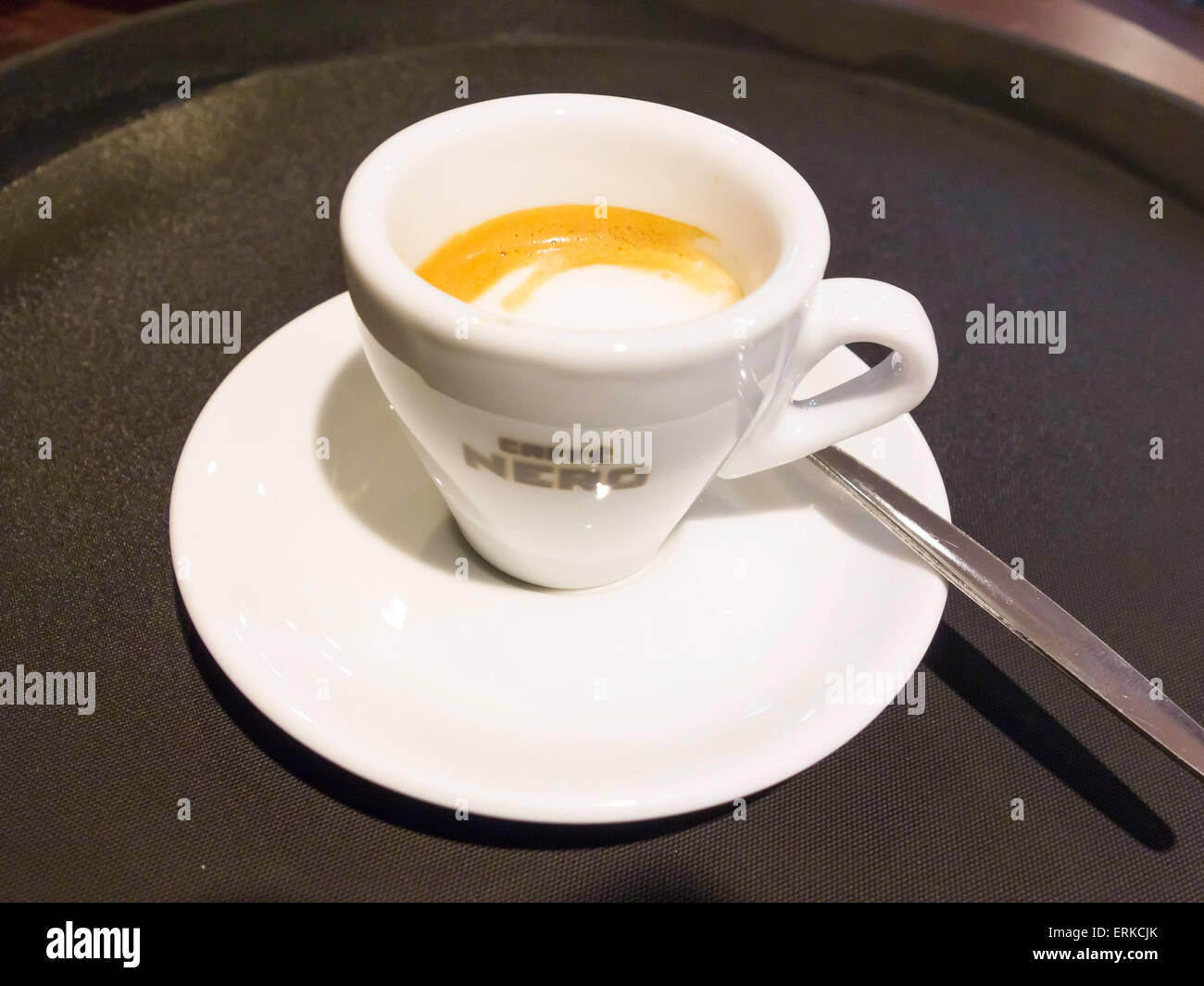 A cup of Macchiato coffee in a Caffé Nero chain café Stock Photo - Alamy