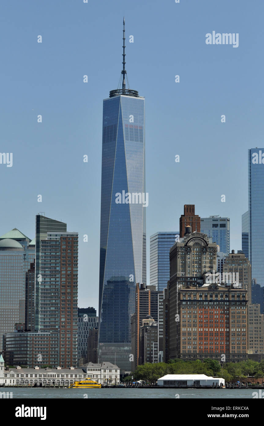 Freedom Tower, One World Trade Center, South Manhattan, New York City, New York, USA Stock Photo