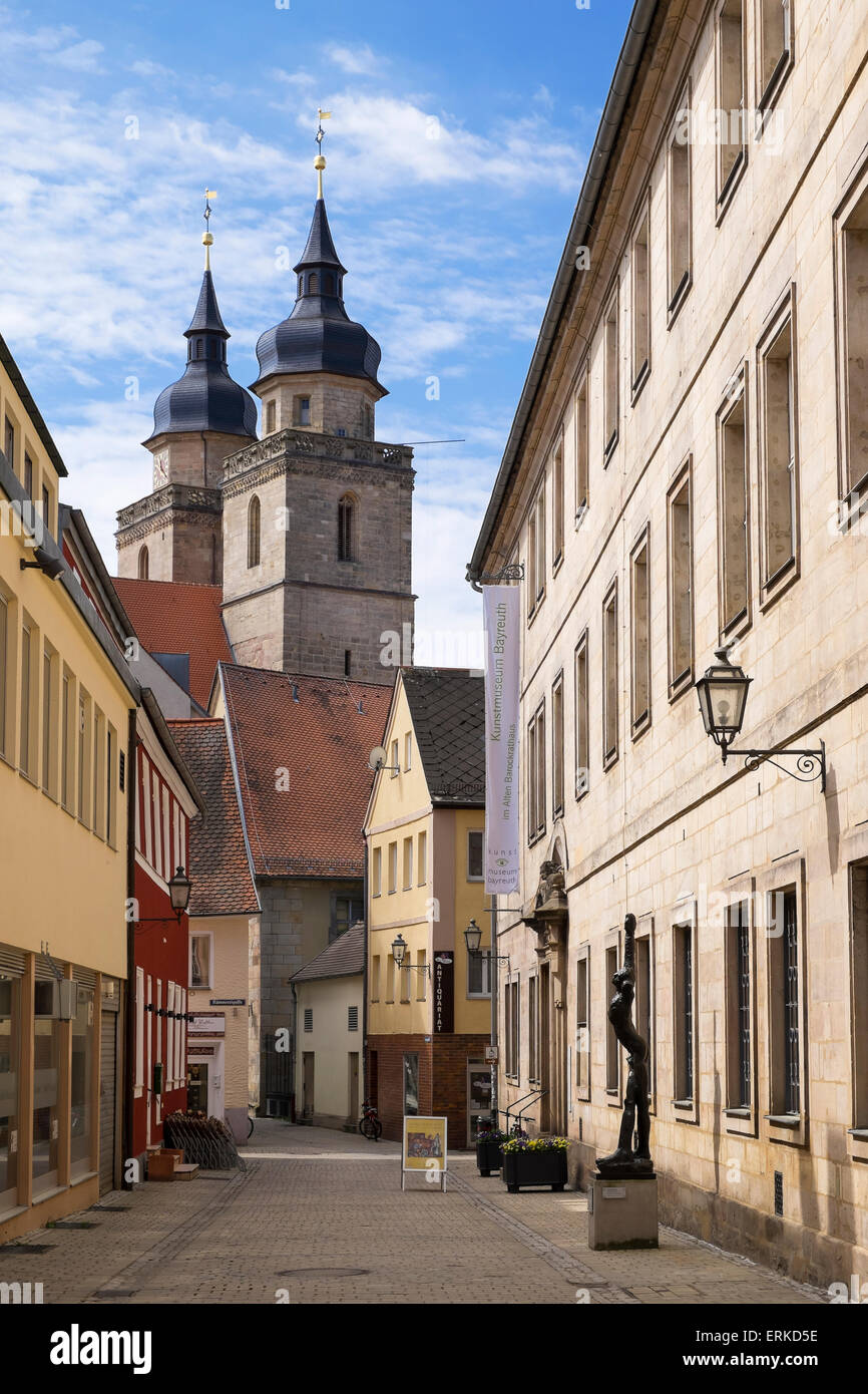 City Church of the Holy Trinity and the art museum of Bayreuth