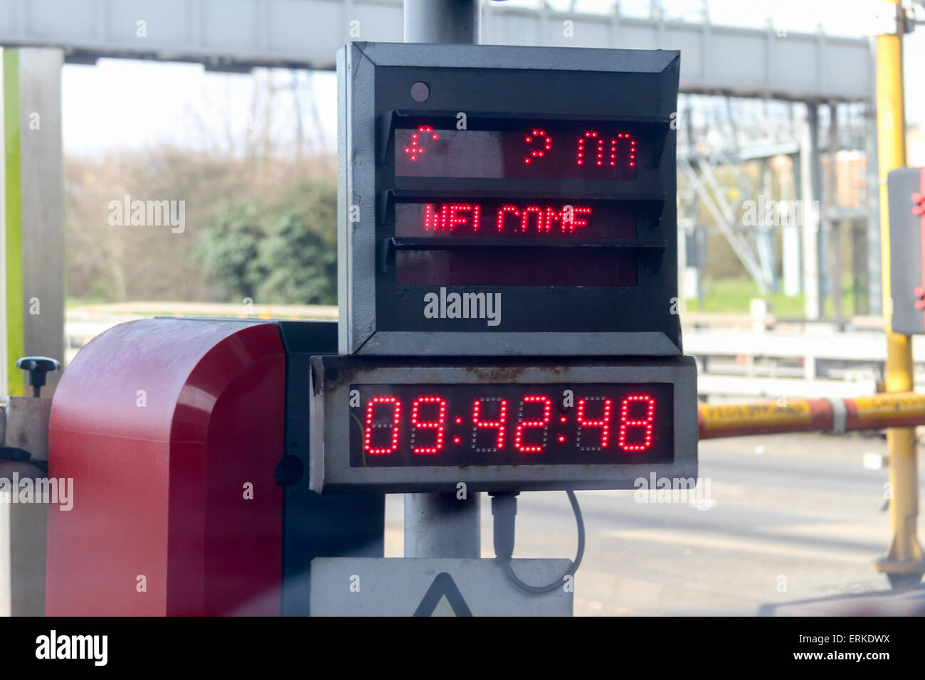 Dartford Crossing toll payment sign Stock Photo Alamy