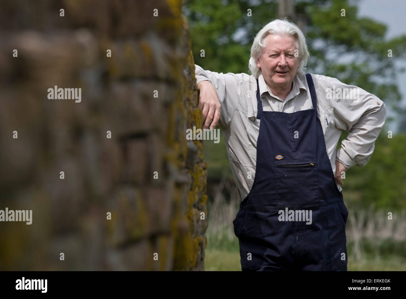 Investigative journalist Andrew Jennings, pictured at his home on a farm in Inglewood, near Penrith in Cumbria. Jennings has conducted many investigations into corruption at the International Olympic Committee and football's world governing body FIFA. He was instrumental in bringing about the 2015 FBI investigation into corruption at FIFA which led to the resignation of president Sepp Blatter. Stock Photo