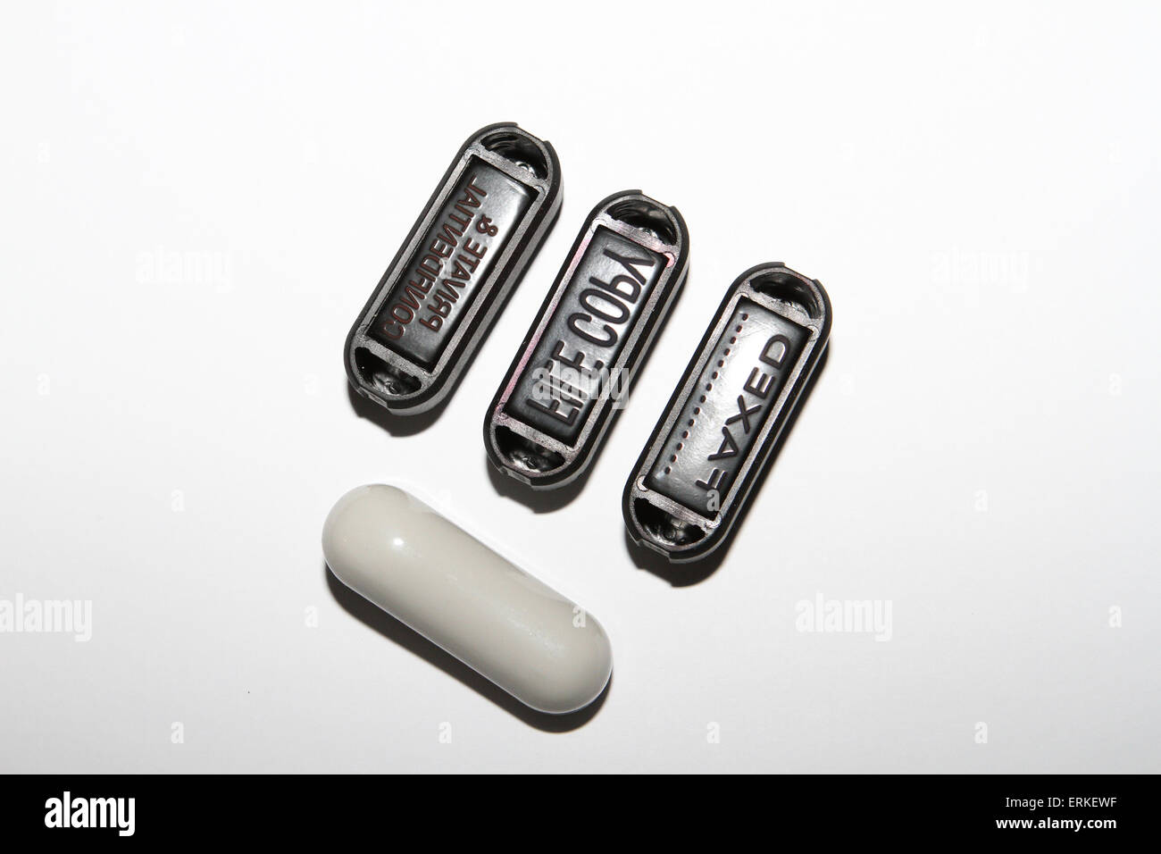 Rubber stamps of various kinds Stock Photo Alamy