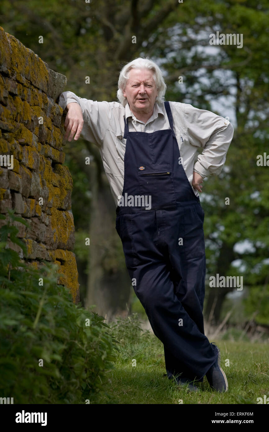 Investigative journalist Andrew Jennings, pictured at his home on a farm in Inglewood, near Penrith in Cumbria. Jennings has conducted many investigations into corruption at the International Olympic Committee and football's world governing body FIFA. He was instrumental in bringing about the 2015 FBI investigation into corruption at FIFA which led to the resignation of president Sepp Blatter. Stock Photo