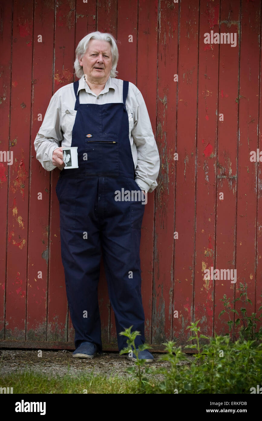 Investigative journalist Andrew Jennings, pictured at his home on a farm in Inglewood, near Penrith in Cumbria. Jennings has conducted many investigations into corruption at the International Olympic Committee and football's world governing body FIFA. He was instrumental in bringing about the 2015 FBI investigation into corruption at FIFA which led to the resignation of president Sepp Blatter. Stock Photo