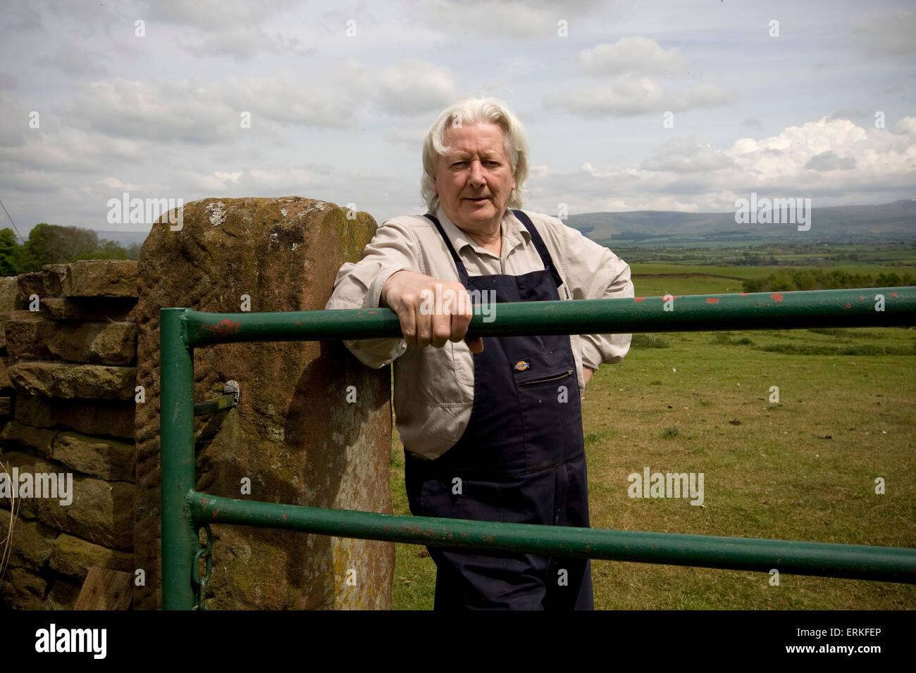 Investigative journalist Andrew Jennings, pictured at his home on a farm in Inglewood, near Penrith in Cumbria. Jennings has conducted many investigations into corruption at the International Olympic Committee and football's world governing body FIFA. He was instrumental in bringing about the 2015 FBI investigation into corruption at FIFA which led to the resignation of president Sepp Blatter. Stock Photo