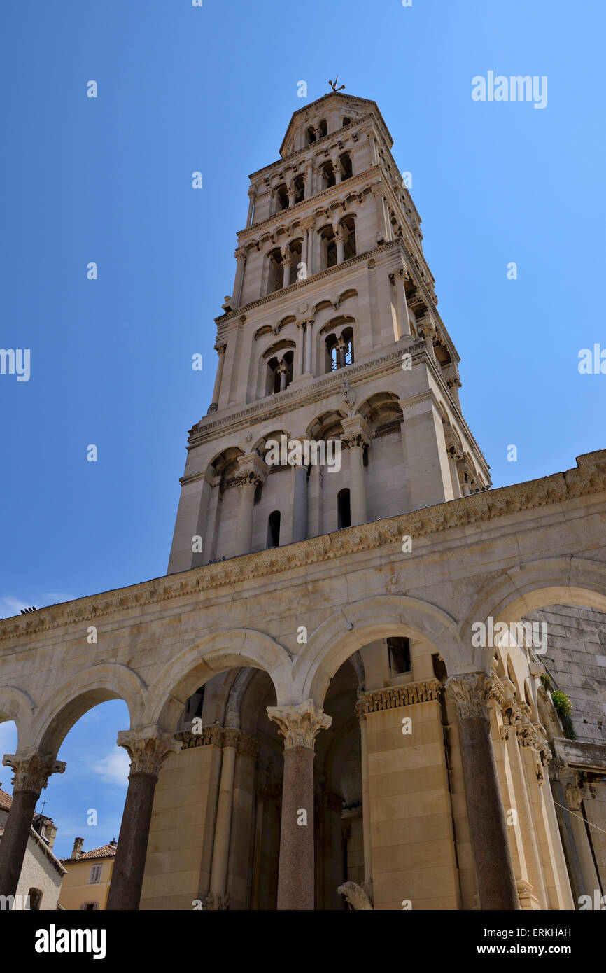 St Domnius tower in Split on Dalmatian Coast of Croatia Stock Photo Alamy