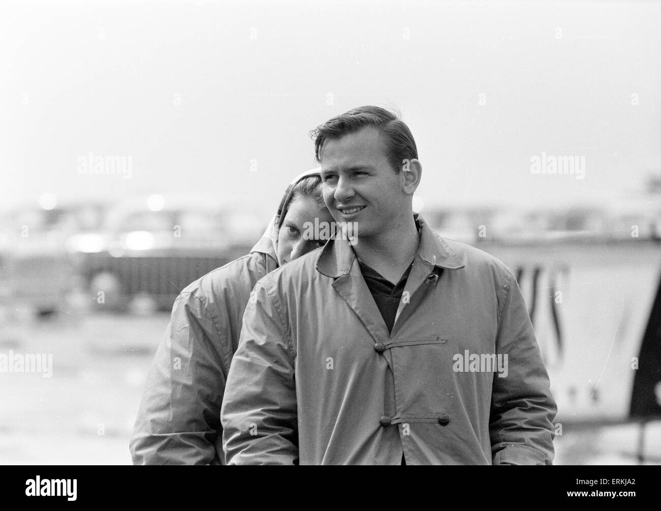 Jim Clark, racing driver  at Meeting, 12th June 1962. Stock Photo