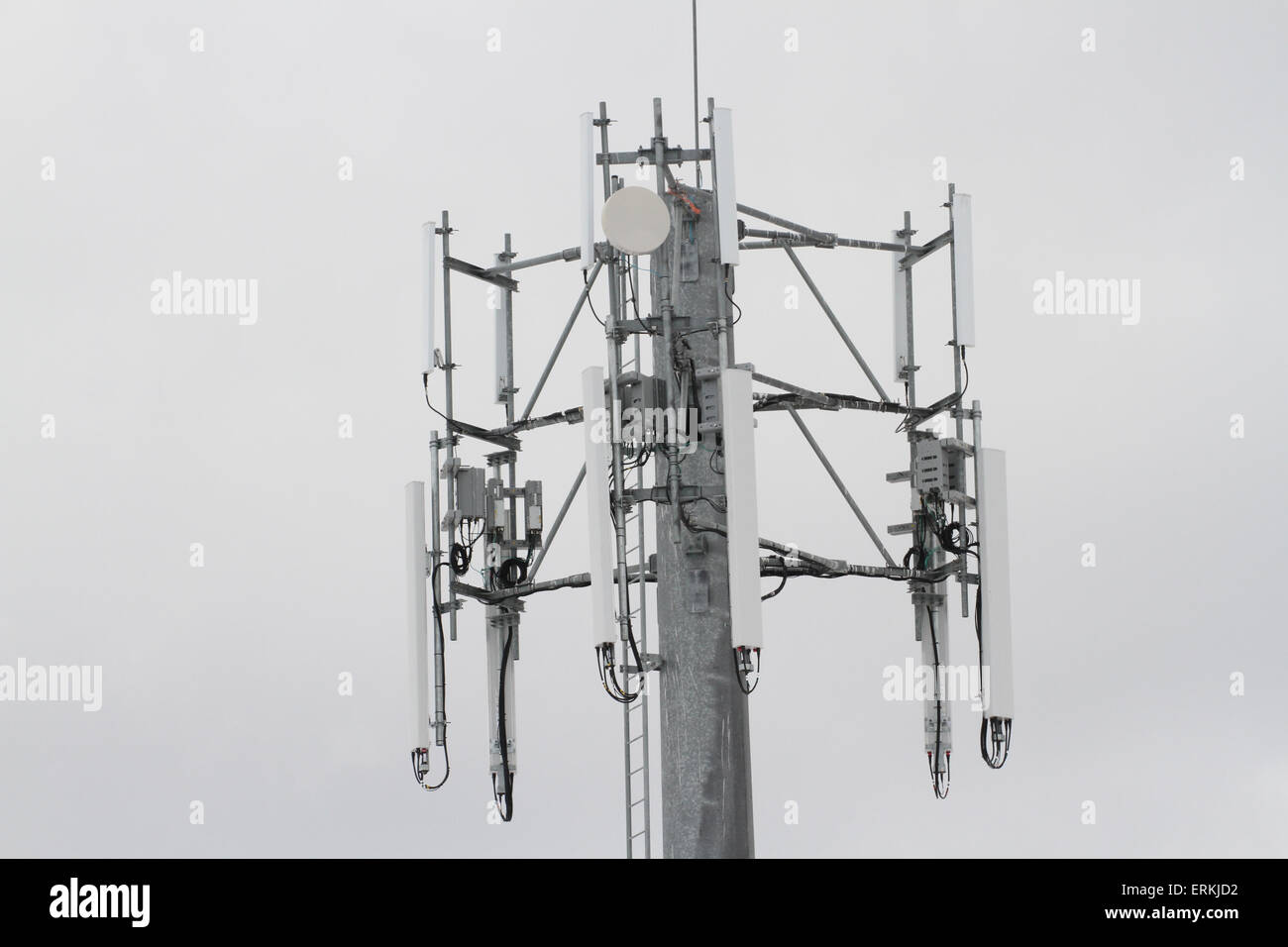 communication towers Stock Photo