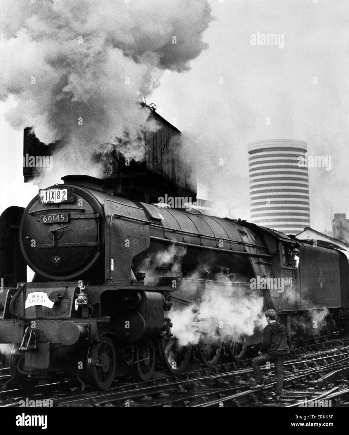 London & North Eastern Railway -Class A1 4-6-2 - Peppercorn pacific steam locomotive at Birmingham Moor Street, circa 1965. Stock Photo