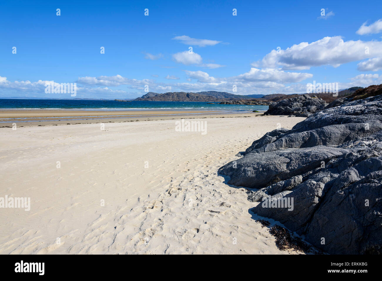 Singing sands, beach, Kentra, Ardnamurchan Peninsula, Lochaber, Highlands, Scotland Stock Photo