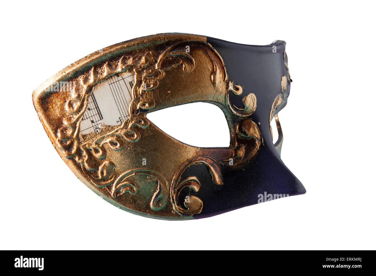Venetian mask, cut-out with clipping path - to be montaged over face Stock Photo