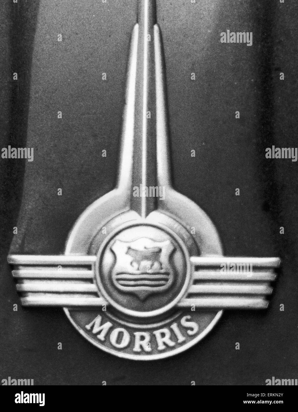 Morris Bonnet badge  7th December 1974 Stock Photo