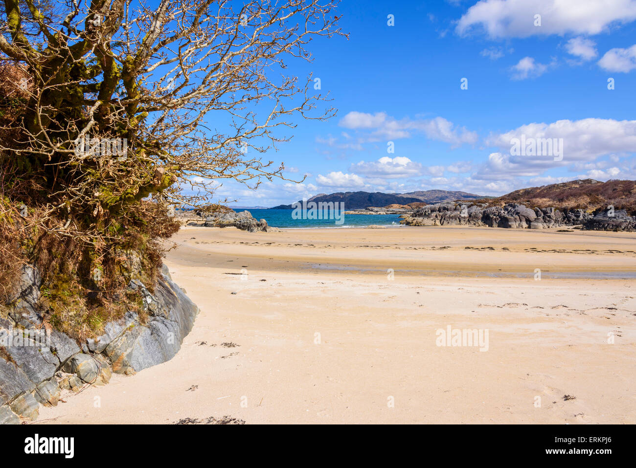 Singing sands, beach, Kentra, Ardnamurchan Peninsula, Lochaber, Highlands, Scotland Stock Photo