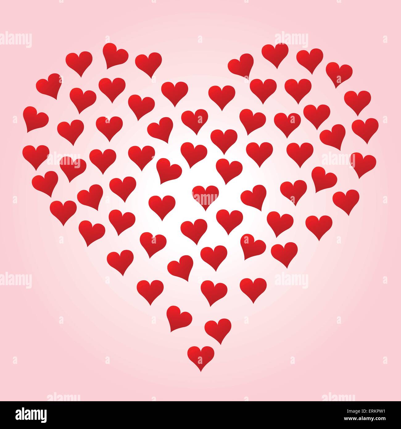 Vector illustration of set hearts shape background Stock Vector Image ...
