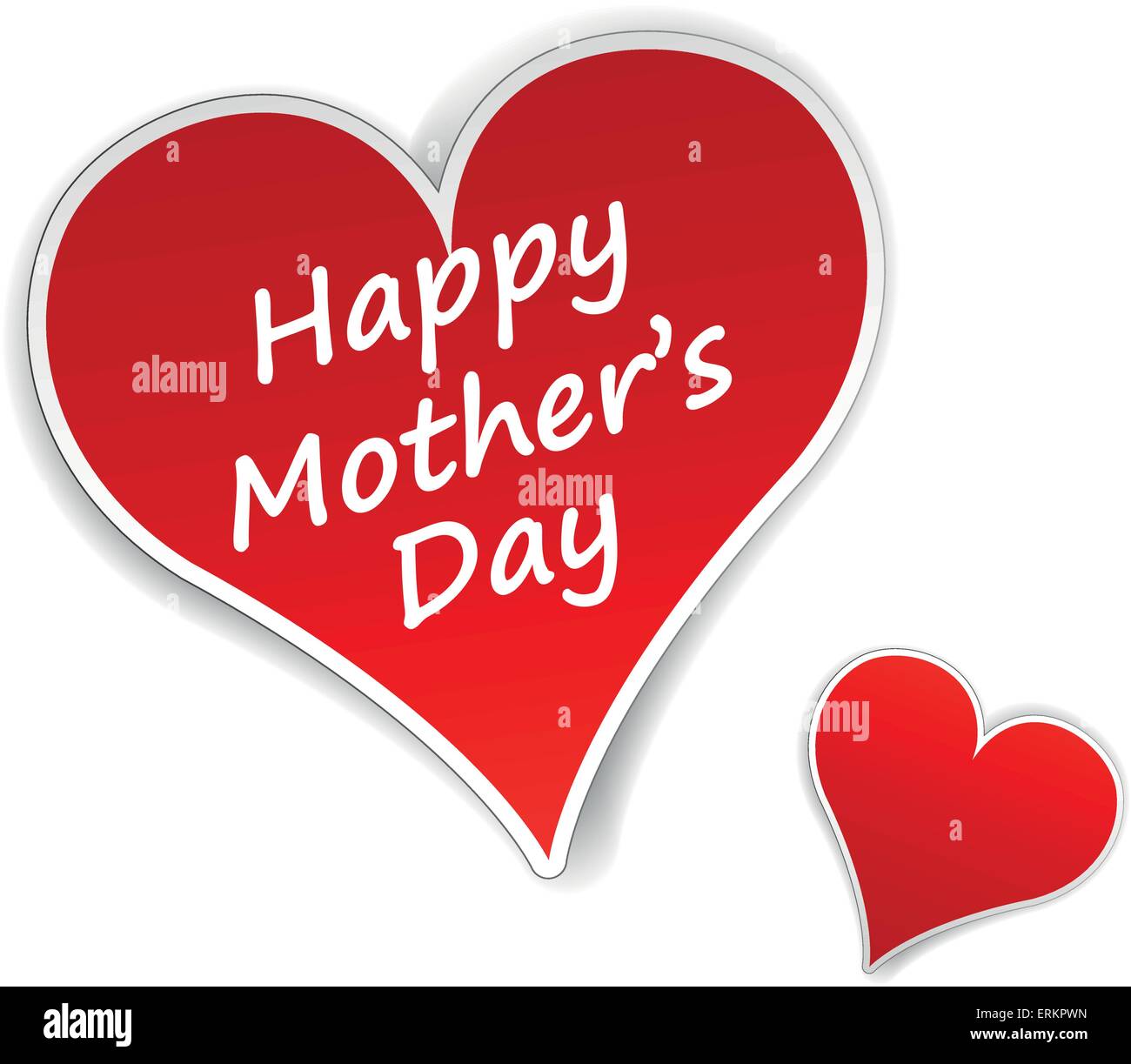 Vector illustration of hearts for mothers day Stock Vector Image & Art ...