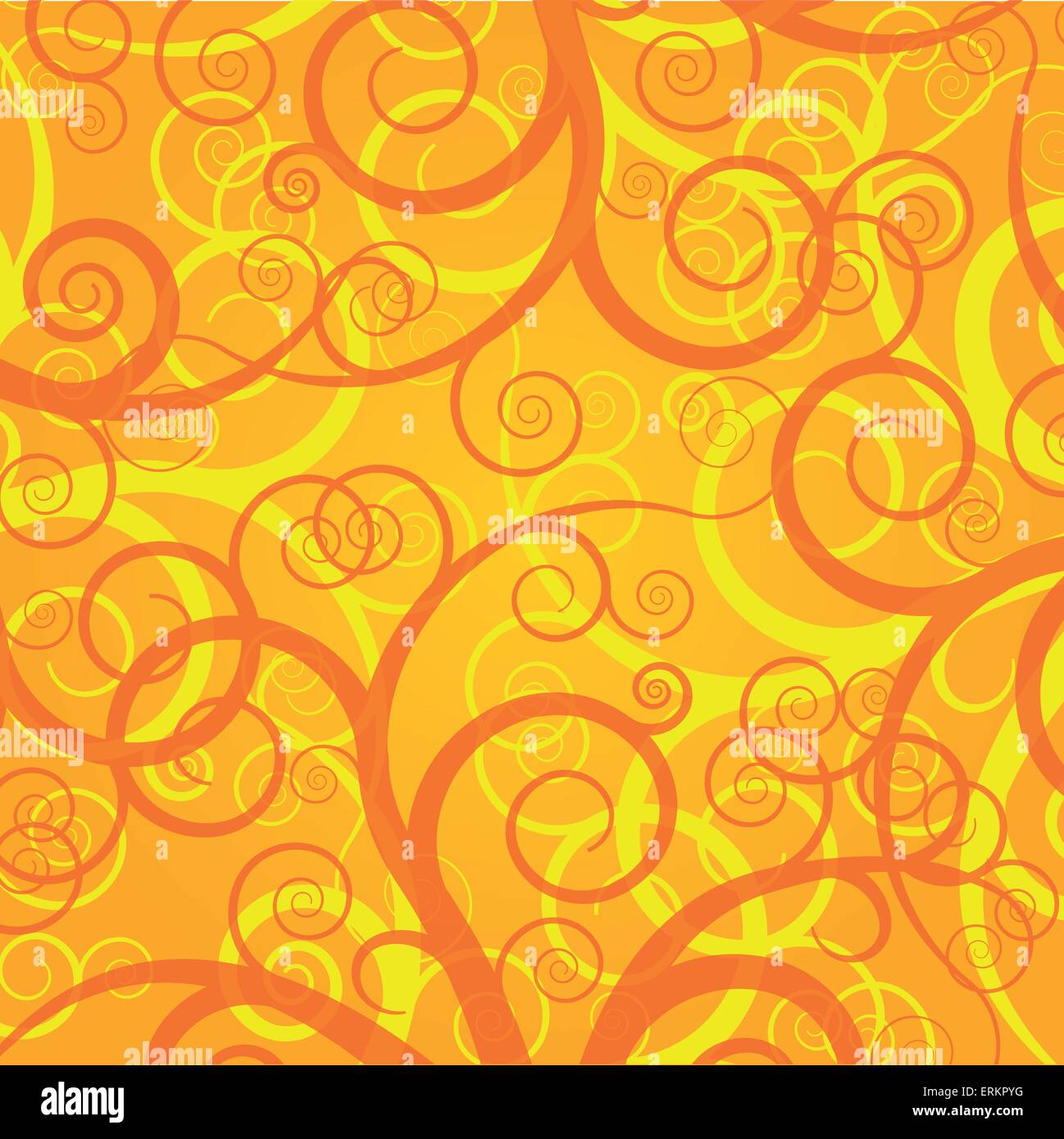 Vector illustration of orange background floral concept Stock Vector ...