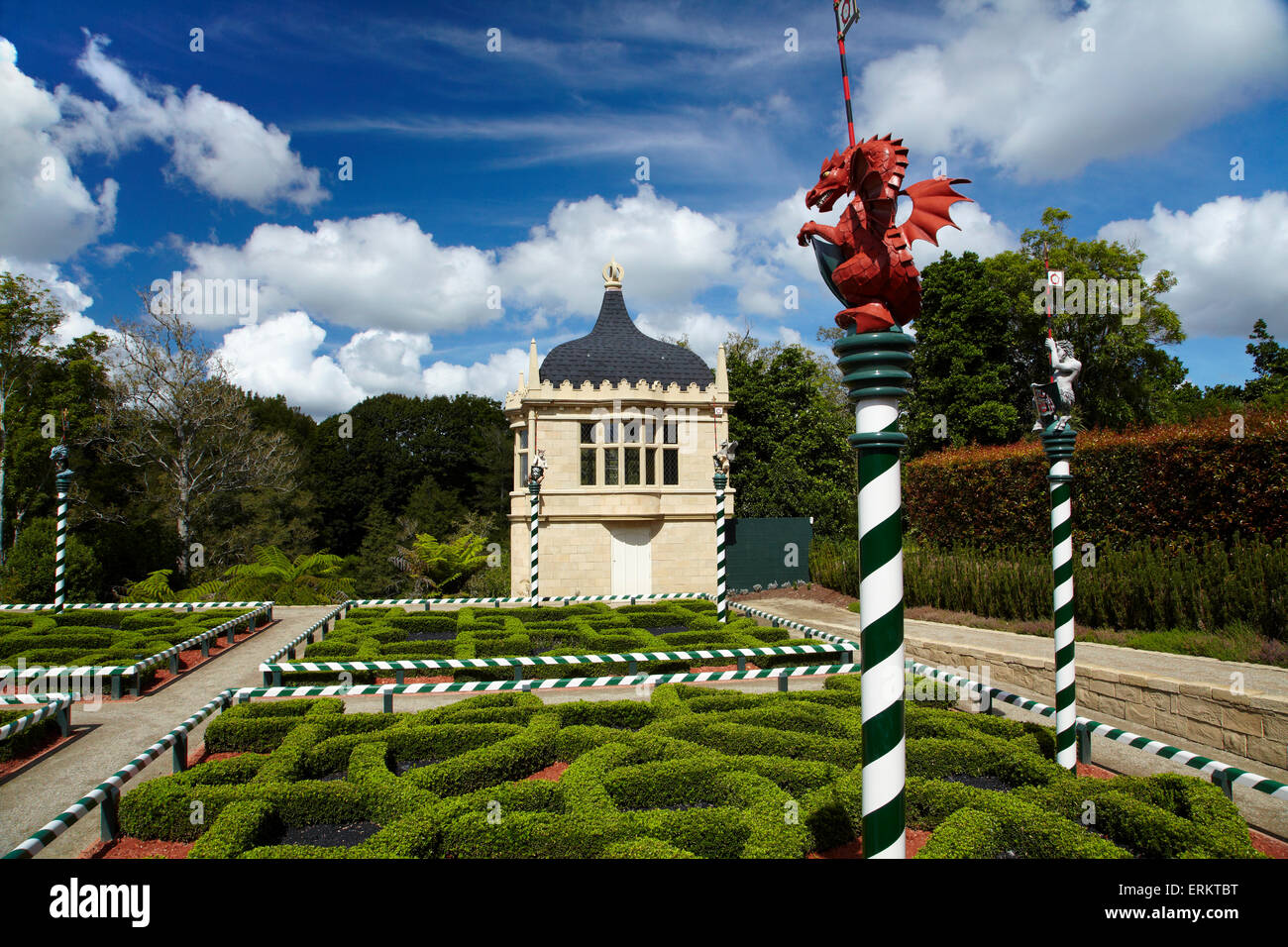 Tudor Gardens, Hamilton Gardens, Hamilton, Waikato, North Island, New